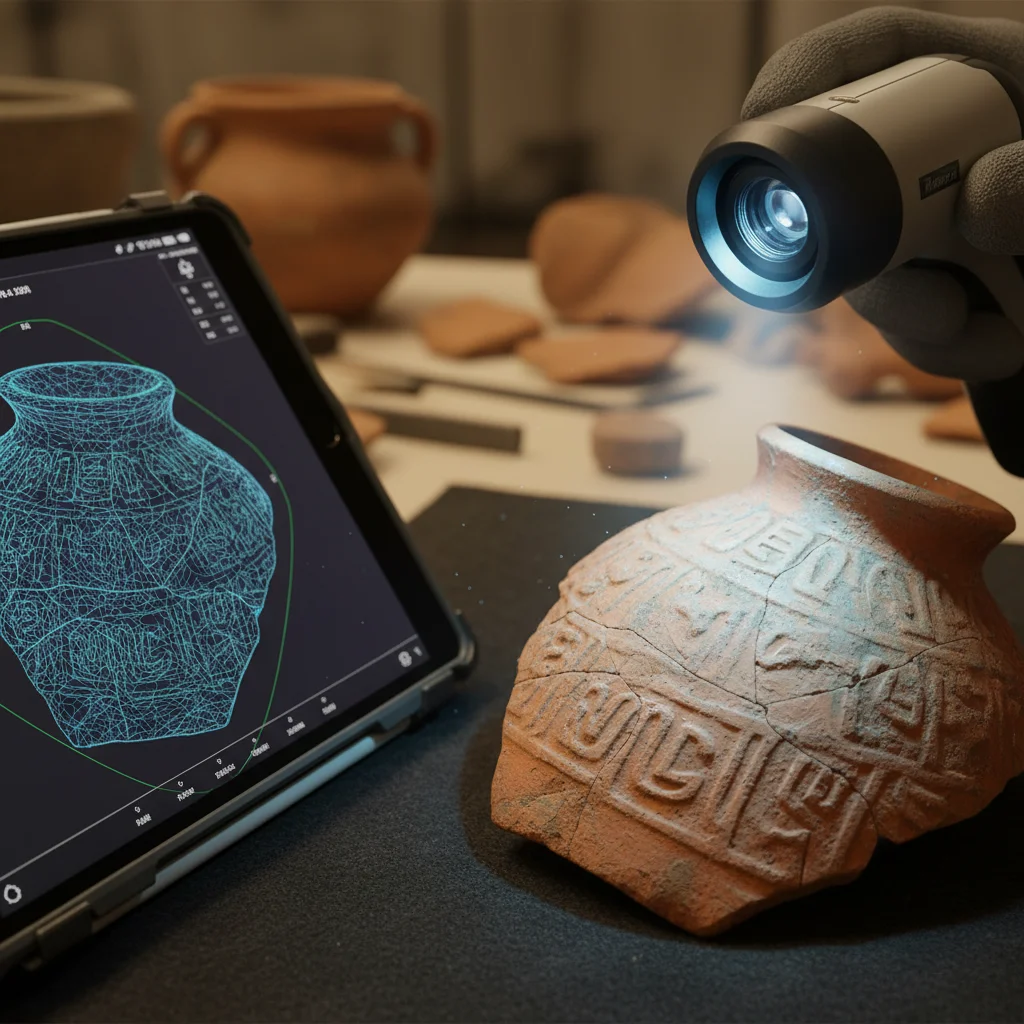 3D scanning ancient indigenous pottery for digital preservation
