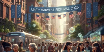 Diverse Americans at a community event, capturing 2026 cultural shifts.