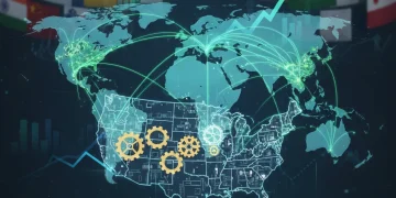 Global critical mineral supply chain network with US focus