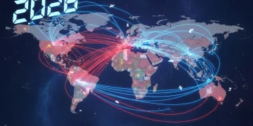 Global trade routes competition between BRI and US initiatives 2026