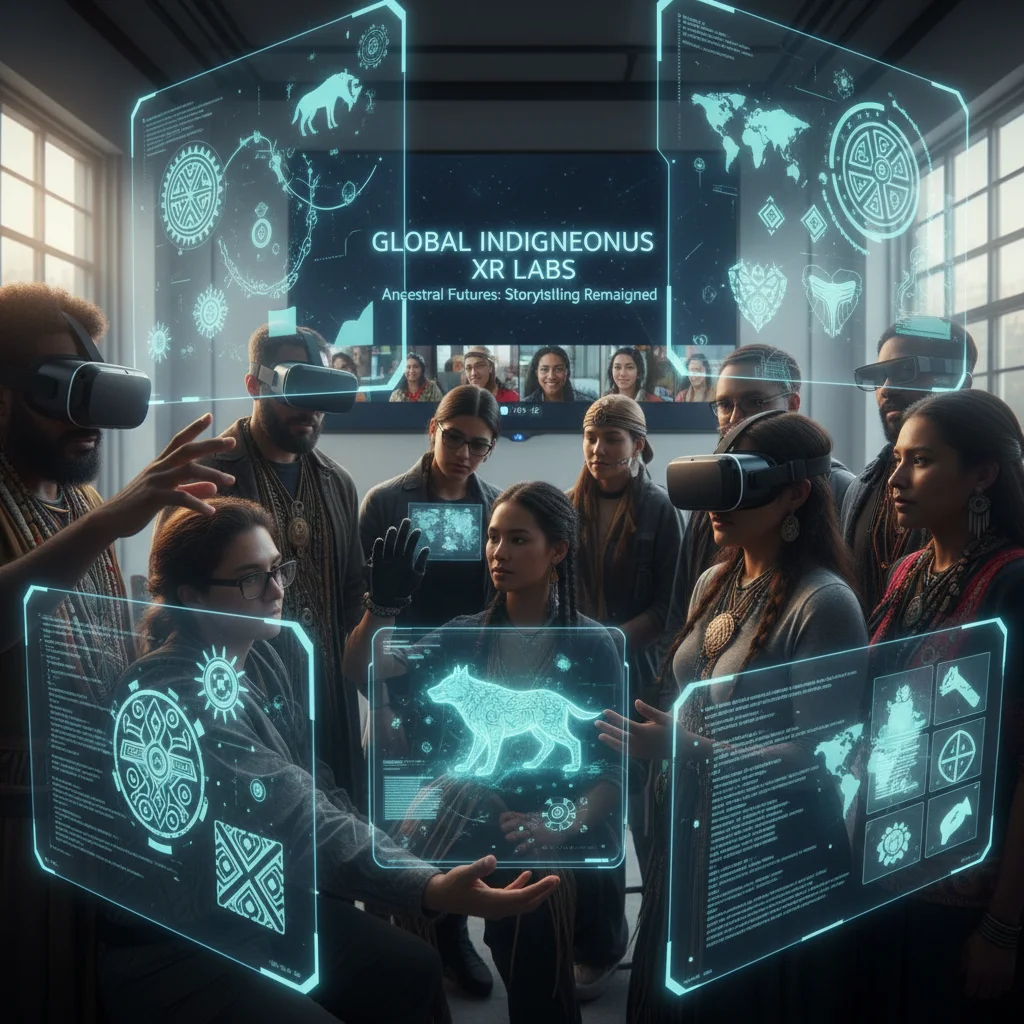 Indigenous artists collaborating on virtual reality storytelling