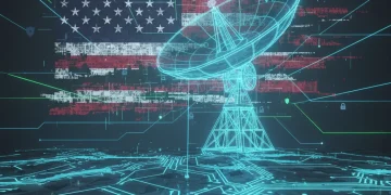 Digital representation of U.S. national security facing complex cyber threats in 2026