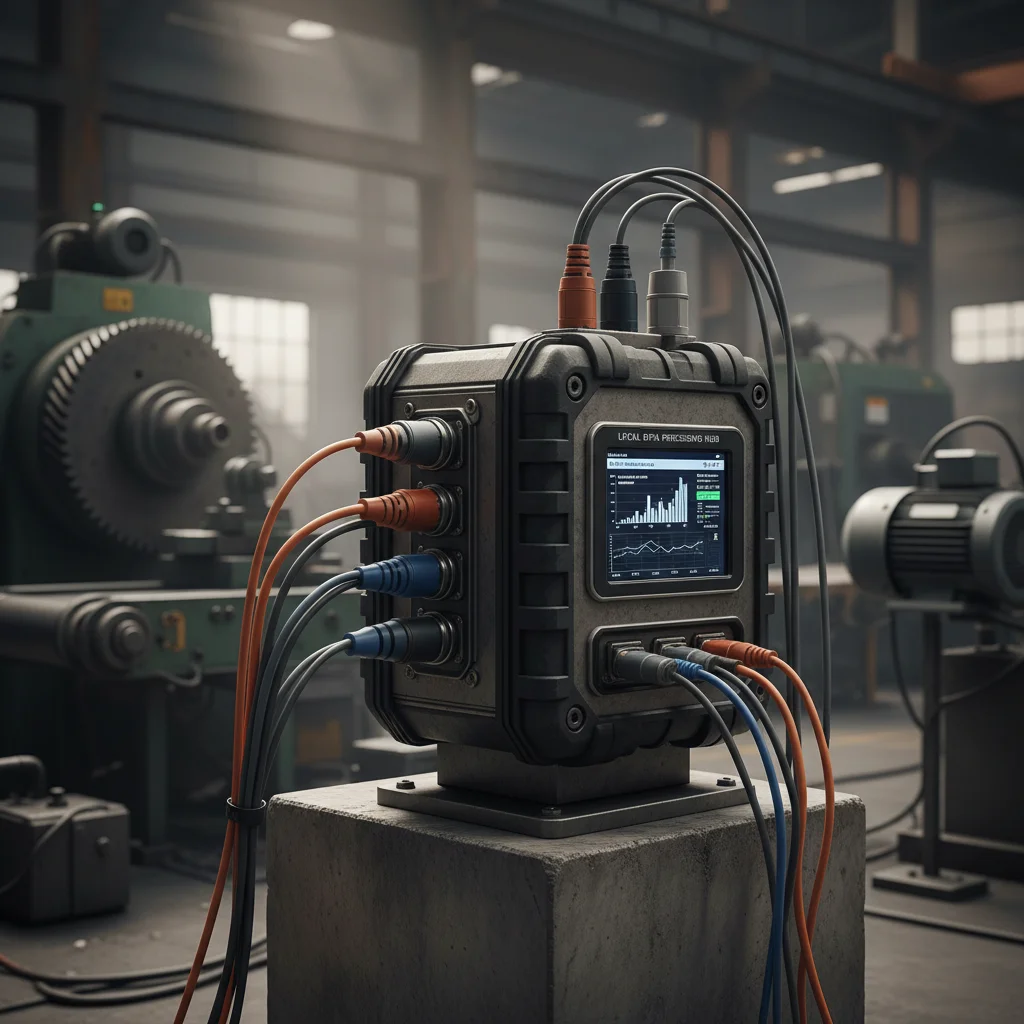 Ruggedized edge computing device processing data directly on a factory floor.