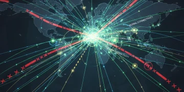 Global supply chain network with resilient pathways and U.S. focus
