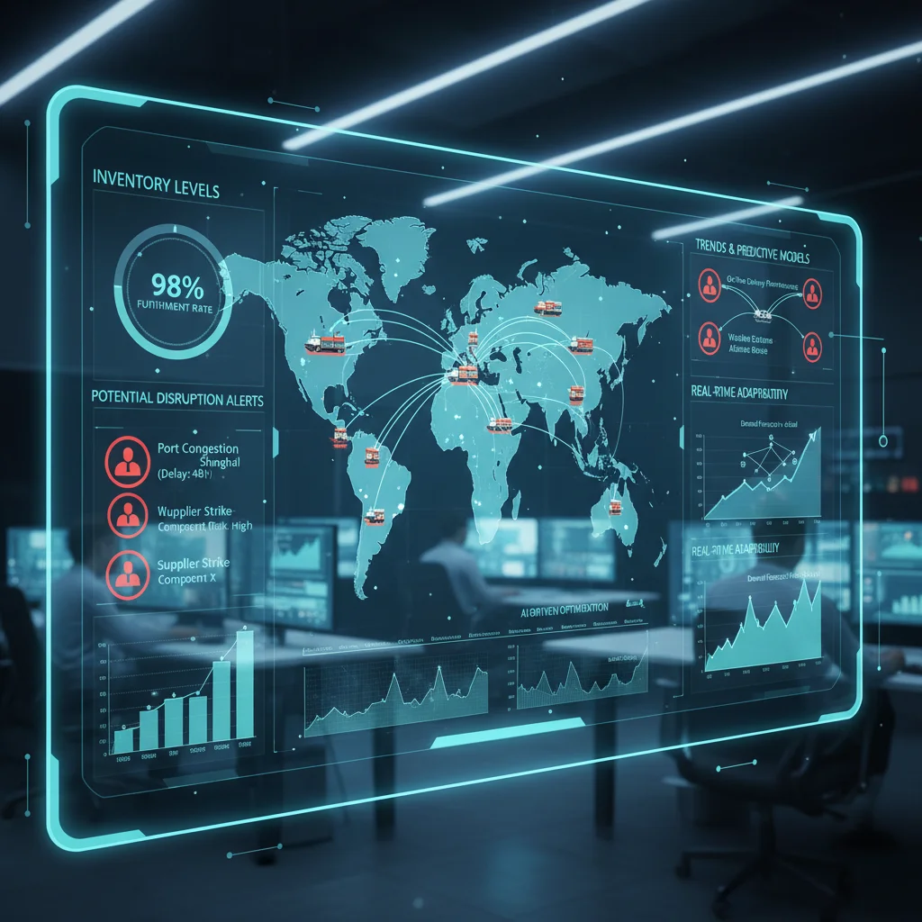 Real-time digital supply chain analytics dashboard