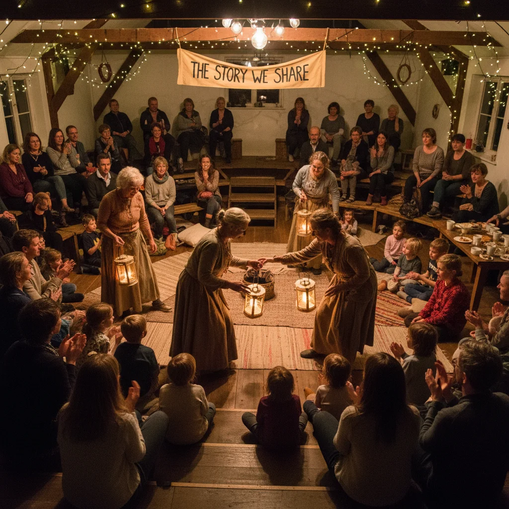Immersive theater experience in a community venue