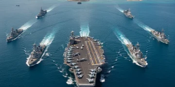 U.S. Navy aircraft carrier strike group in South China Sea, 2026