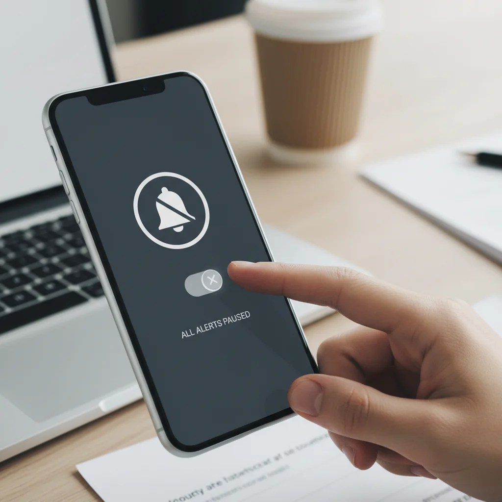 Disabling phone notifications for better focus
