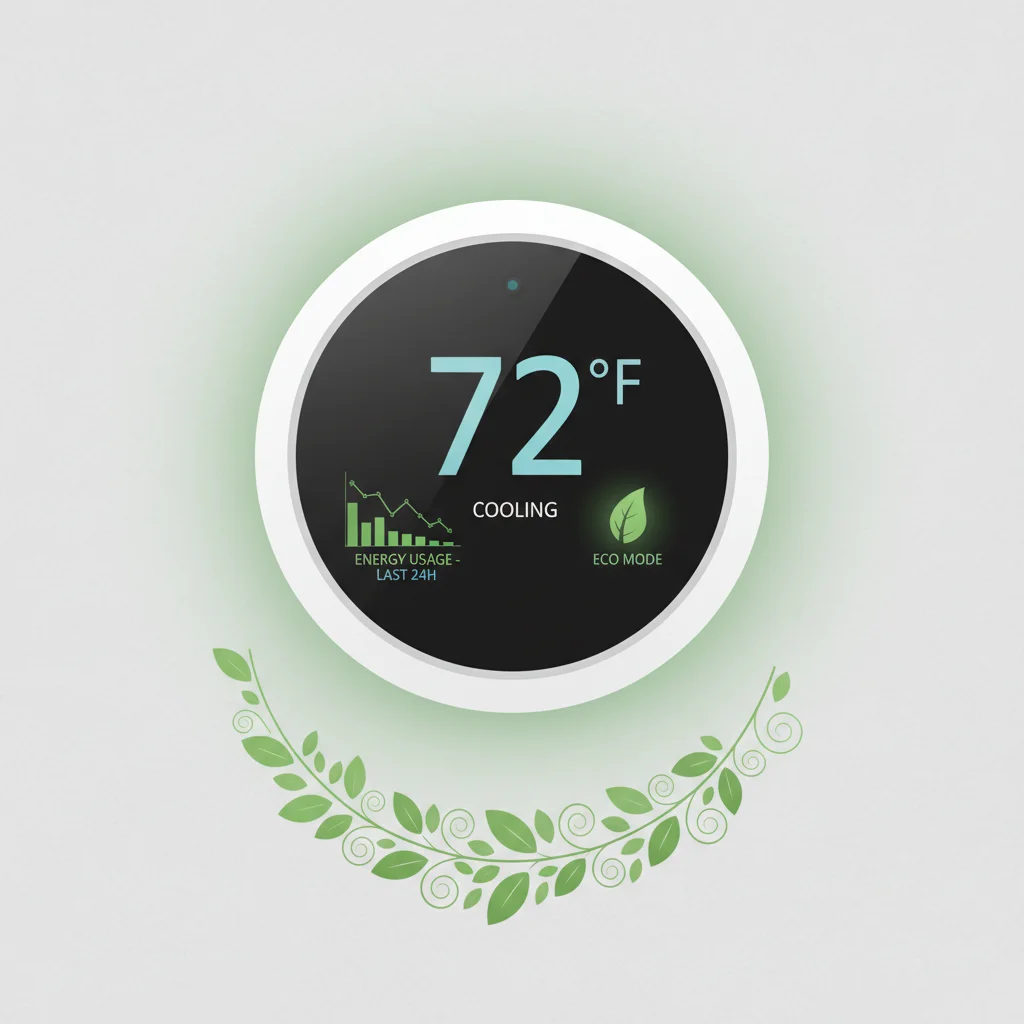 Energy-efficient smart thermostat optimizing home climate