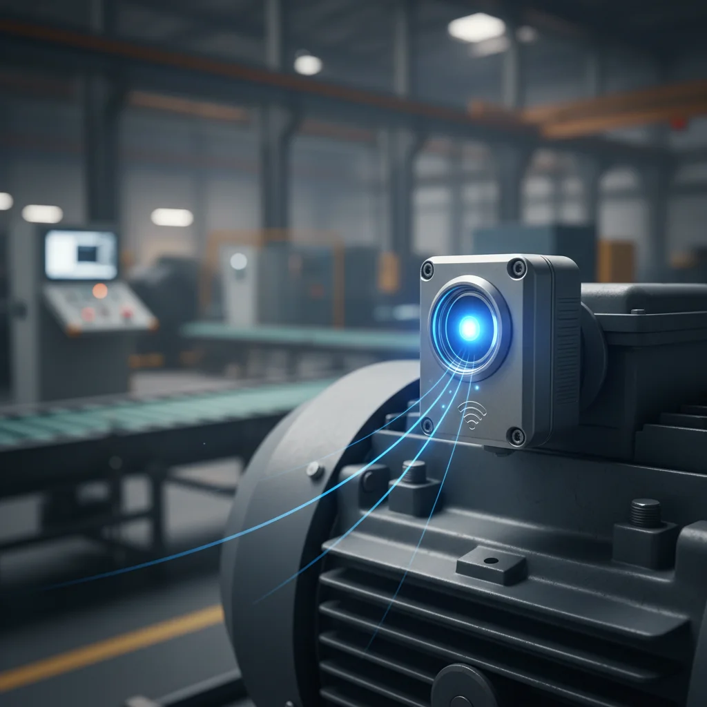 Smart sensor on industrial machine for predictive maintenance